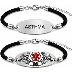 Personalized Medical Alert Bracelet | Dynamic QR Code or Custom Engraving Medical ID Jewelry | Adjustable Stainless Steel Bracelet for Women Men, Emergency Contact Information