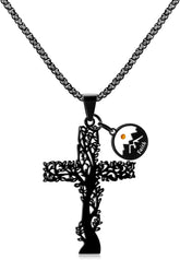 Tree of Life Necklace Mustard Seed Necklace Faith Necklace Cross Necklace Inspirational Jewelry Religious Necklace Spiritual Jewelry Meaningful Jewelry Symbolic Necklace Motivational Gift Growth and Strength Necklace Rebirth Necklace Hope Jewelry Bel
