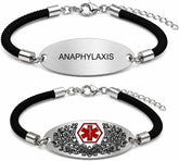 Medical Alert Bracelet with Dynamic QR Code or Custom Laser Engraving | Personalized Medical ID Bracelet | Emergency Medical Jewelry for Health Conditions | Stainless Steel Rope Chain