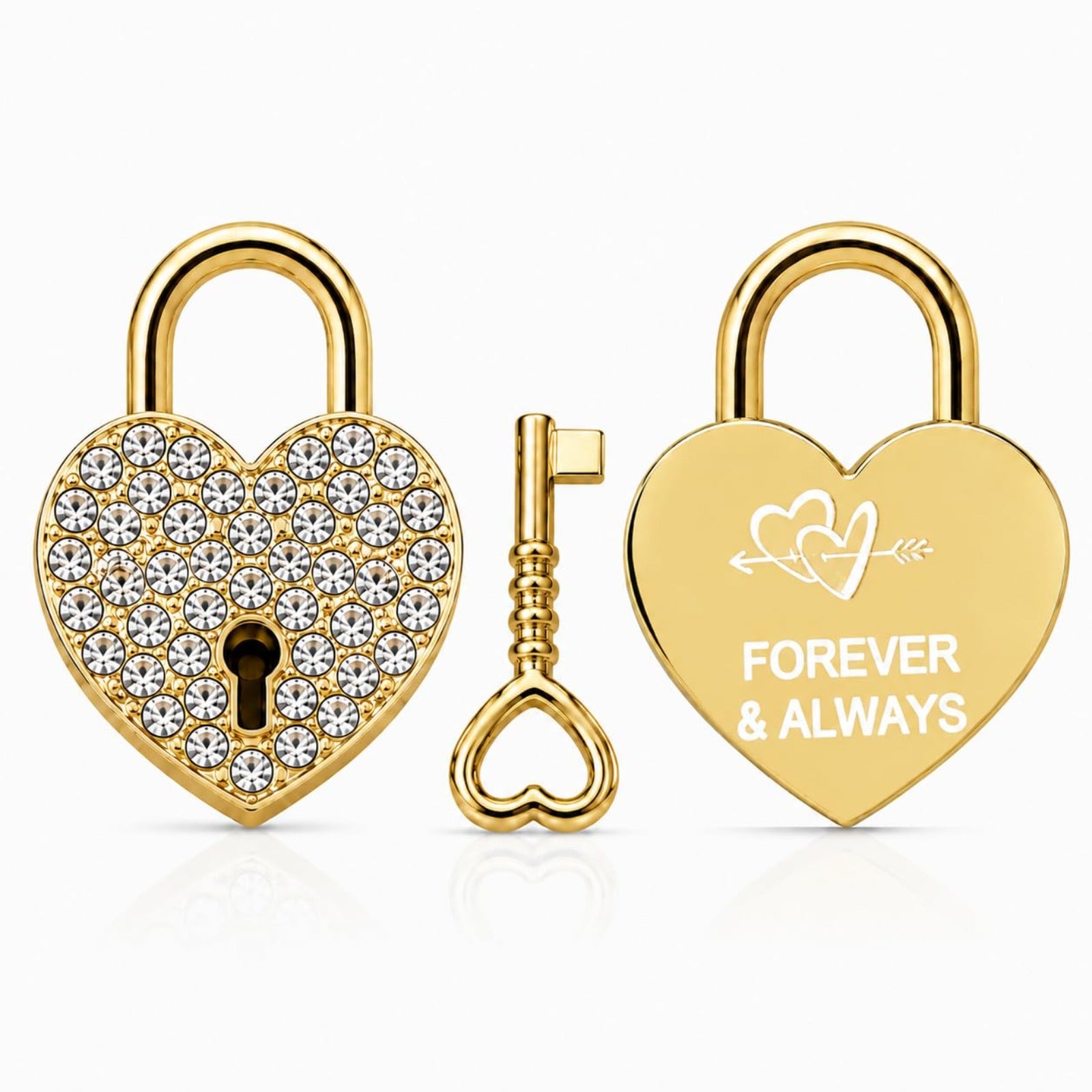 Rhinestone Heart Love Lock with Key, Dynamic QR Code Crystal Padlock for Personalized Memory Sharing, Scan to Create Your Love Story with Photos and Messages, Romantic Wedding Anniversary