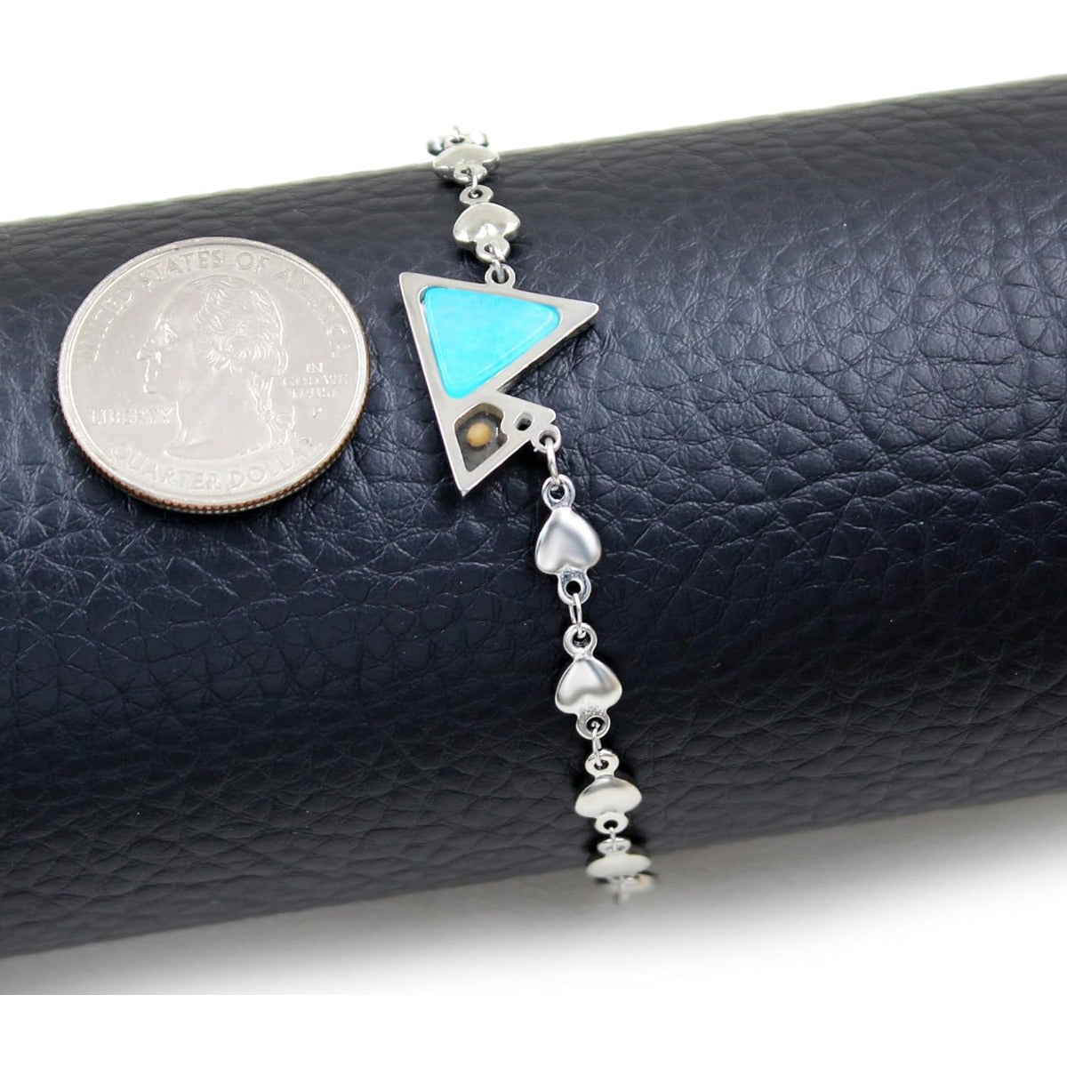 Mustard Seed Stainless Steel Heart Bracelet for Women | Christian Faith Jewelry | Religious Encouragement Gift for Christmas