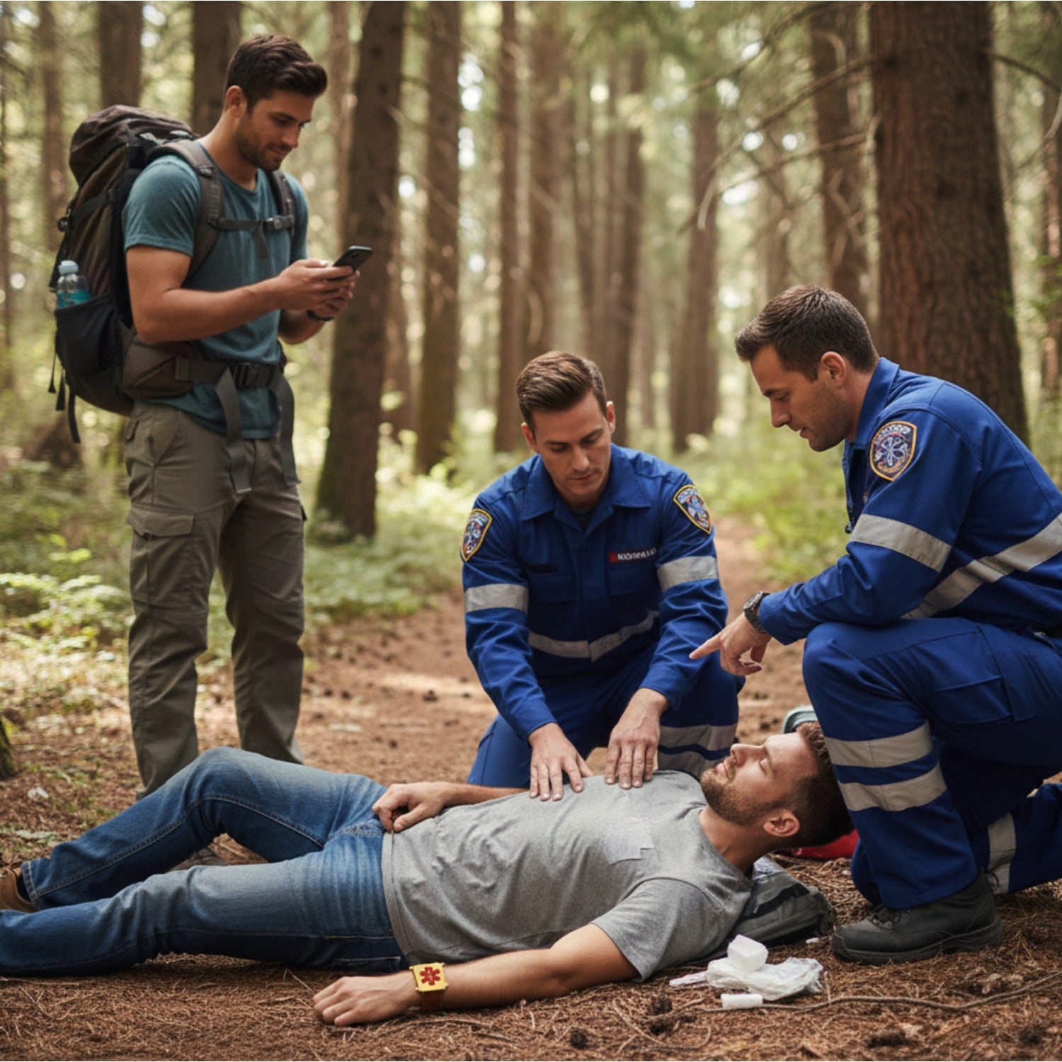 Uloveido Dynamic QR Code Medical Alert Bracelet for Men & Women, Genuine Leather Adjustable Medical ID Bracelet with Stainless Steel Plate, Scan to Update Emergency Info, No Engraving Required