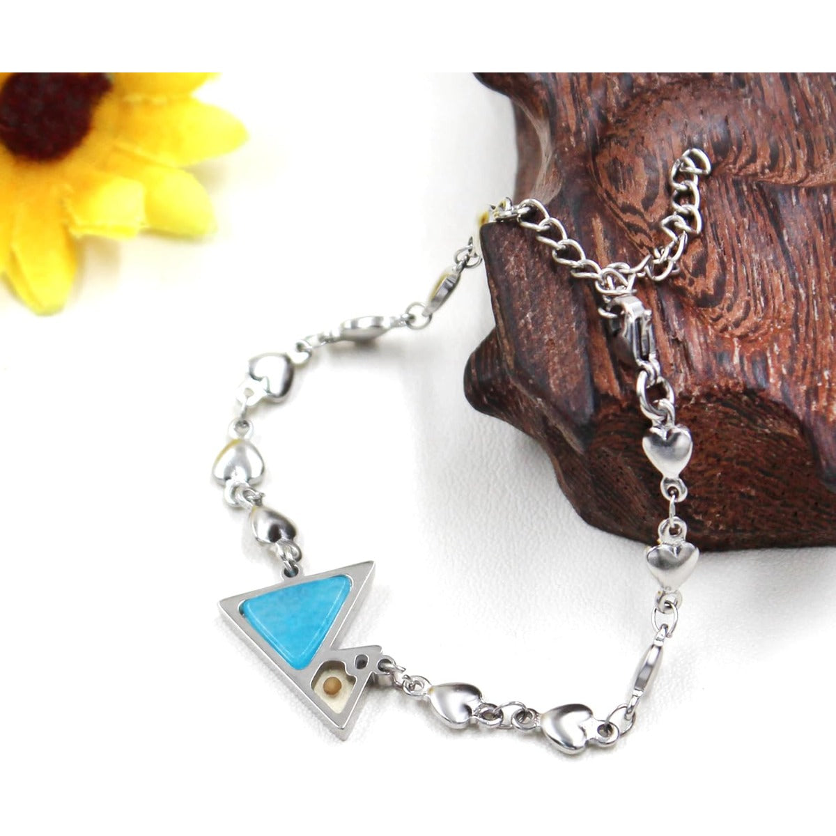 Mustard Seed Stainless Steel Heart Bracelet for Women | Christian Faith Jewelry | Religious Encouragement Gift for Christmas