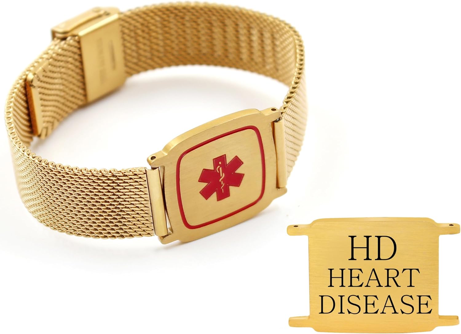 Dynamic QR Code Medical Alert Bracelet for Men Women Scan to Update Medical Info No Medical Info Needed at Checkout Stainless Steel Mesh Emergency ID Bracelet Waterproof Hypoallergenic