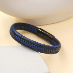 Dynamic QR Code Medical Alert Bracelet for Men Women No Medical Info Needed at Checkout PU Leather Emergency ID Cuff Bracelet Black Stainless Steel Clasp Scan to Update Health Info YA5551