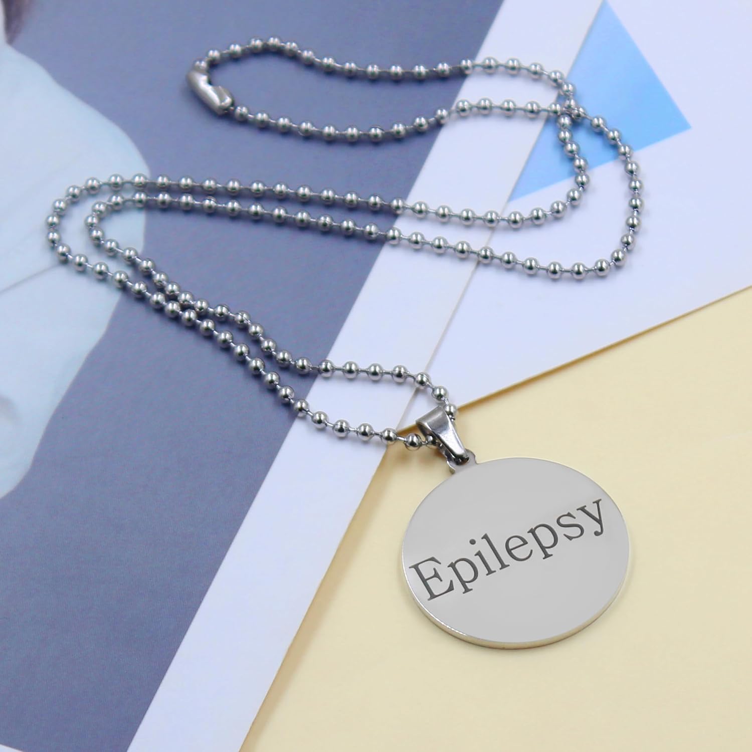Red Medical Symbol ID Necklace, Custom Emergency Info Pendant, Stainless Steel Life Tree Medical Jewelry, Personalized Health Alert for Women YA5053