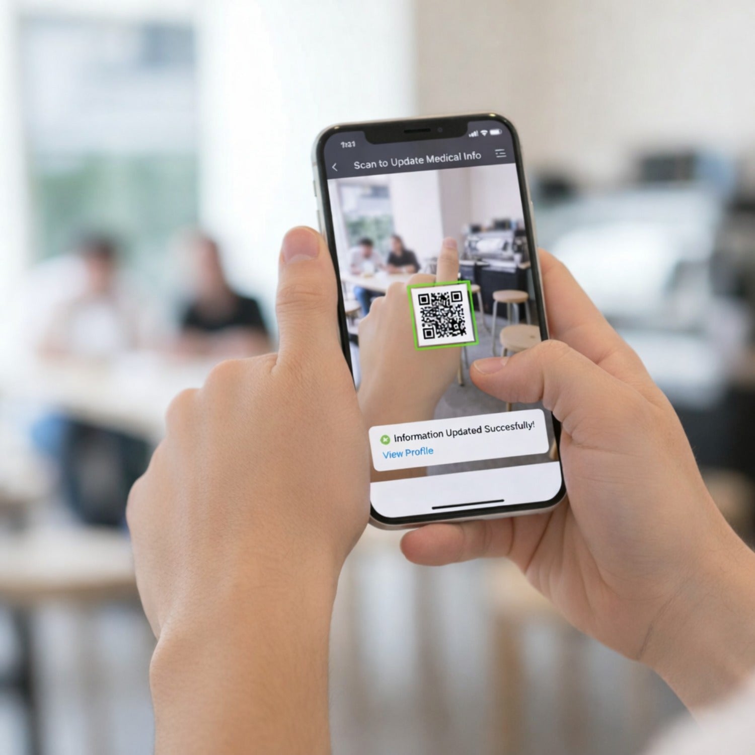 Uloveido Dynamic QR Code Medical Alert Bracelet for Men & Women, Genuine Leather Adjustable Medical ID Bracelet with Stainless Steel Plate, Scan to Update Emergency Info, No Engraving Required