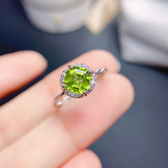 925 Sterling Silver Inlaid Natural Gemstone Ring | Garnet, Amethyst, Citrine, Topaz, Birthstone Jewelry | Elegant & Fashionable Women's Ring for Wedding, Engagement, Valentine's, Mother's Day, Birthday Gifts | 20% Off