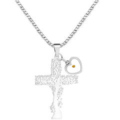 Tree of Life Necklace Mustard Seed Necklace Faith Necklace Cross Necklace Inspirational Jewelry Religious Necklace Spiritual Jewelry Meaningful Jewelry Symbolic Necklace Motivational Gift Growth and Strength Necklace Rebirth Necklace Hope Jewelry Bel