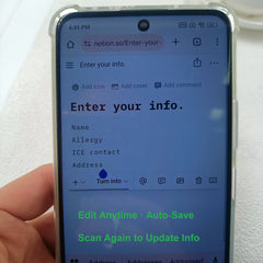 Editable QR Code Medical Alert Bracelet for Women, Stainless Steel with Red Cubic Zirconia, Magnetic Link Bracelet with Adjustable Clasp, Scan to Update Health Information Anytime