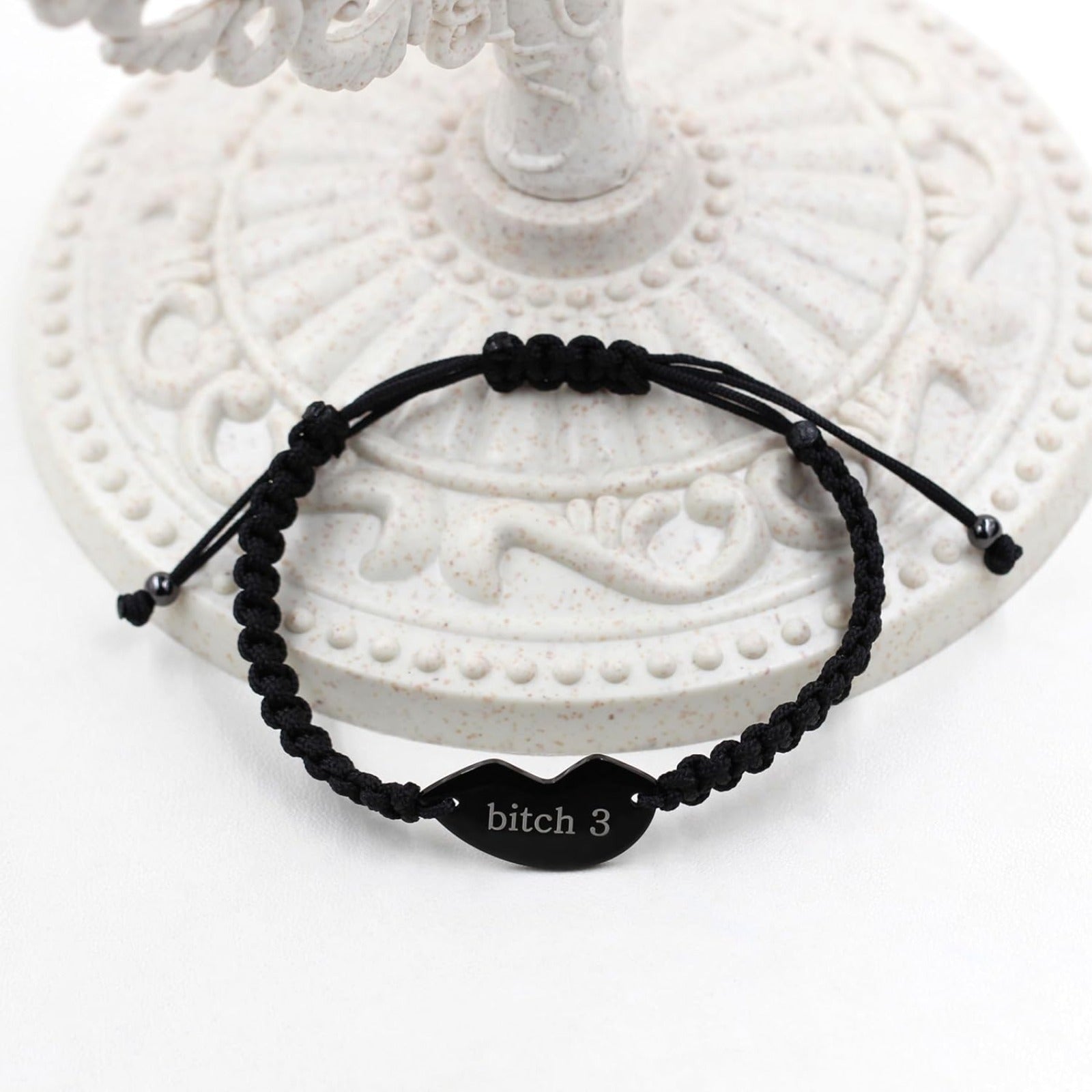 3 Pcs Puzzle Heart Piece Bracelet Set，Handmade Braided Black String Wrist Matching Puzzle Bracelets Adjustable Rope Friendship Gifts Jewelry for Best Friends Sisters