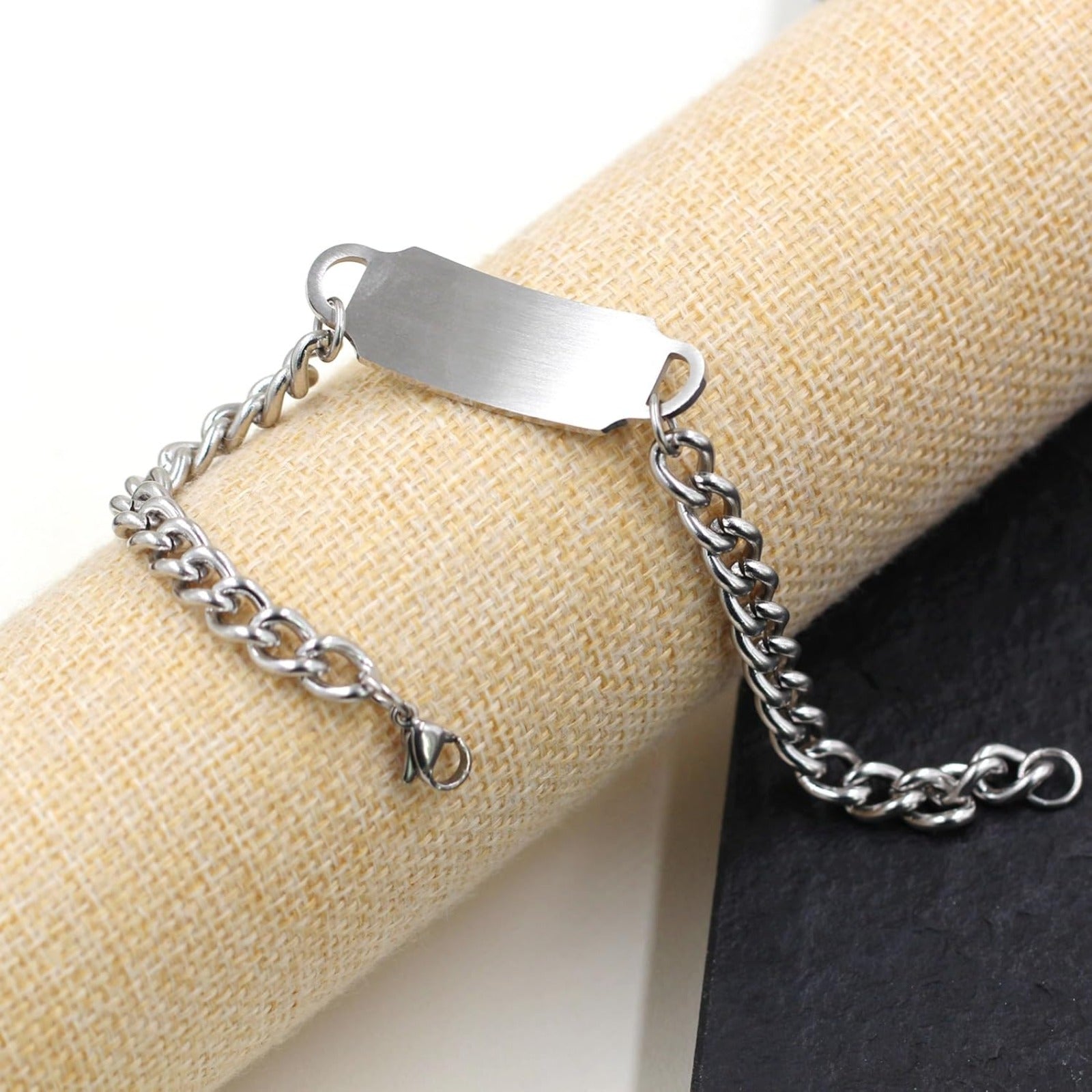 Exquisite Medical Bracelets for Women and Men, Personalized Medical Bracelet in Stainless Steel Cuban Chain, Holidays Gift for Wife or Husband - YA4501