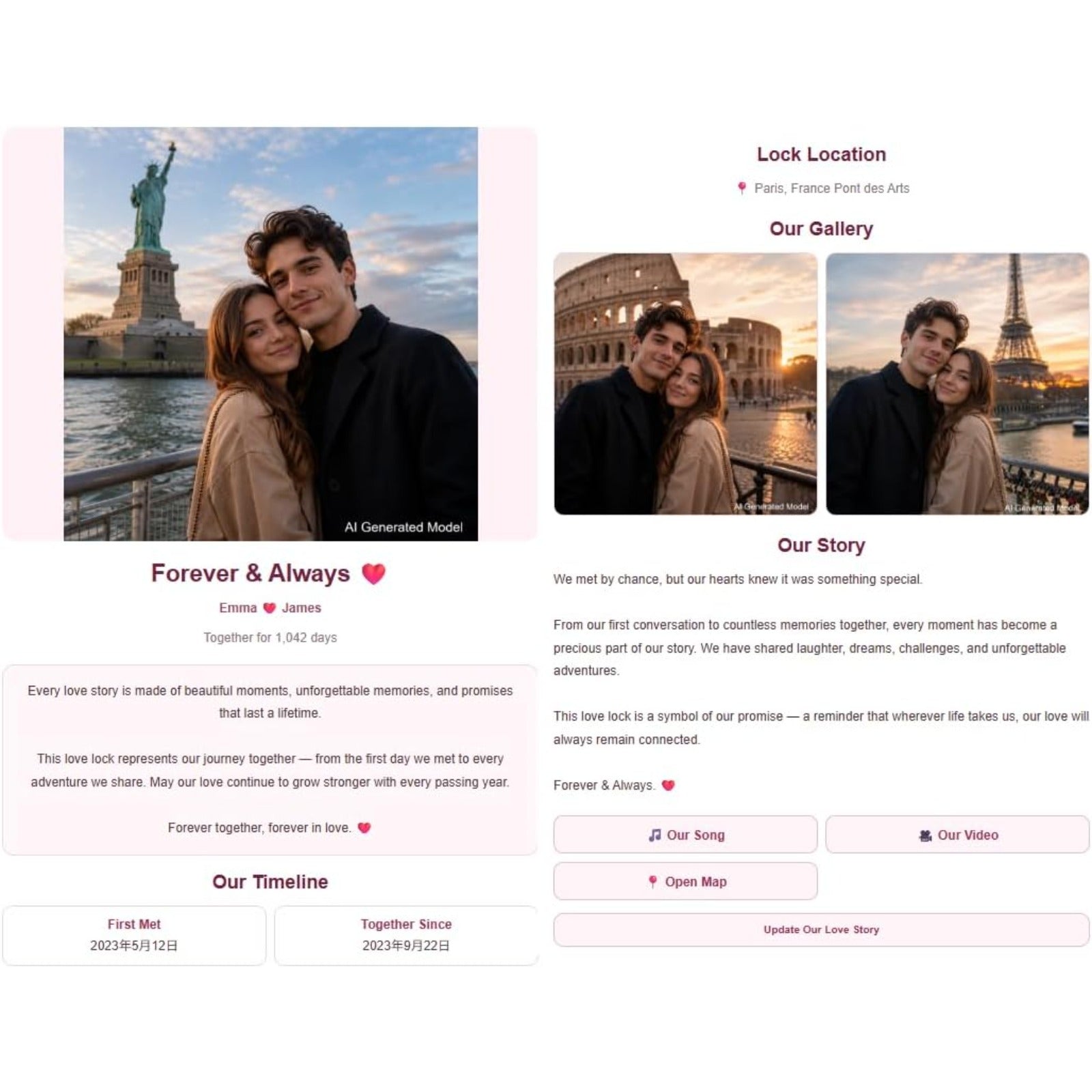 Rhinestone Heart Love Lock with Key, Dynamic QR Code Crystal Padlock for Personalized Memory Sharing, Scan to Create Your Love Story with Photos and Messages, Romantic Wedding Anniversary
