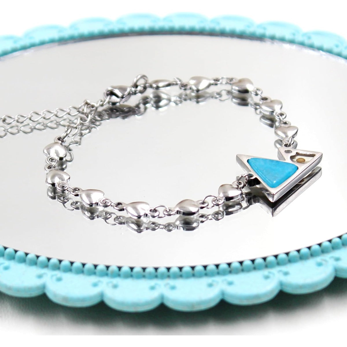 Mustard Seed Stainless Steel Heart Bracelet for Women | Christian Faith Jewelry | Religious Encouragement Gift for Christmas