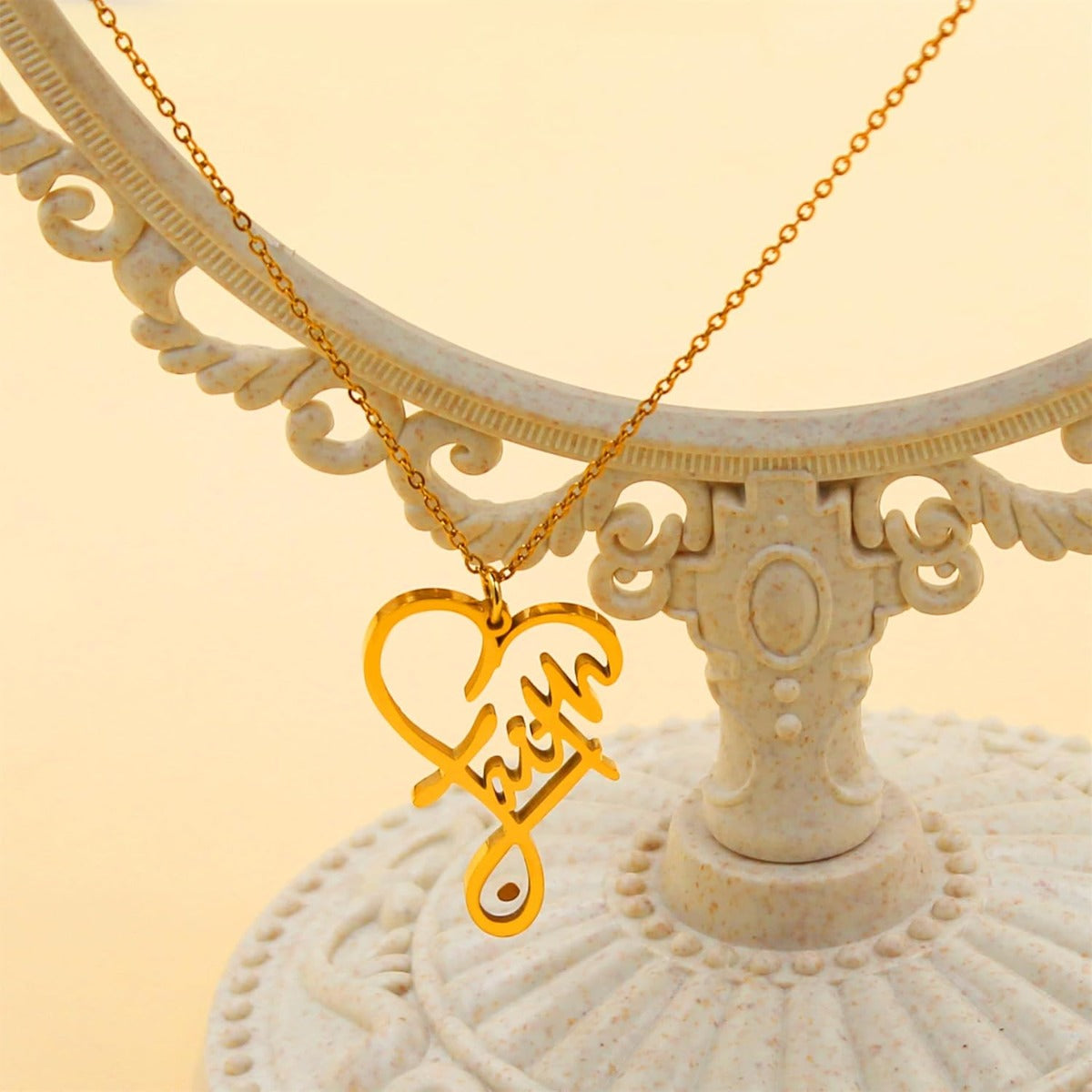 Faith Mustard Seed Heart Necklace | “Faith Can Move Mountains” Infinity Pendant | Matthew 17:20 Christian Inspirational Jewelry (Gold / White / Rose Gold)